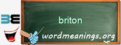 WordMeaning blackboard for briton